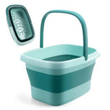 Collapsible Foot Bath Tub with Handle - Green