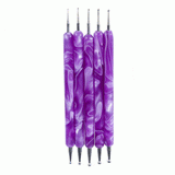 Nail Art Supply, Dotting Tool Set - Purple Marble, Mk Beauty Club, Nail Art