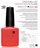 CND, CND Shellac Certification, Mk Beauty Club, Certification
