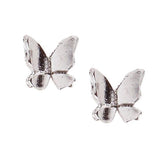 Fuschia, Fuschia Nail Art - Silver Butterfly - Small, Mk Beauty Club, Nail Art