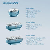 BabylissPro Nano Titanium - 12 Jumbo Roller Hairsetter #BABNTCHV15