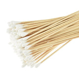 Disposable Wood Handle Cotton Swabs - 100pcs