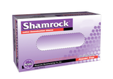 Shamrock Latex Exam Gloves  PF Text Ivory 5mil 10111 - Small