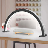 LED Light Half Moon with Rhinestones Arc Nail Lamp