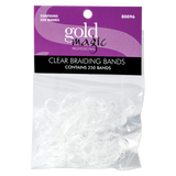 Gold Magic Clear Braiding Bands #80096