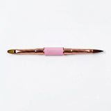Double Ended Nail Art Brush Set - Pink/3pc