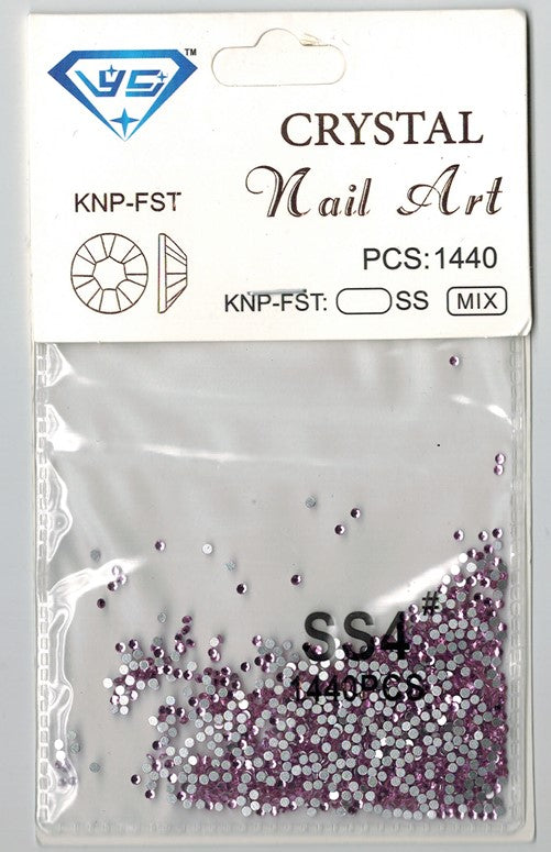 Nail Art Crystals Pink - #4 (1440pcs)