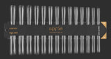 Apres Gel-X Tip Swatch - Sculpted Coffin/Square XX Long