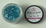 Glam and Glits Nail Art Ice Mylar 1oz - Aqua Tease #68