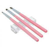 DL Pro Gel Brush Set with Holder 6 Piece Pink #C316