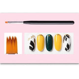 DL Pro Gel Nail Art 6 Piece Brush Set - Design Bristles #C458