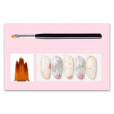 DL Pro Gel Nail Art 6 Piece Brush Set - Design Bristles #C458