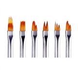 DL Pro Gel Nail Art 6 Piece Brush Set - Design Bristles #C458