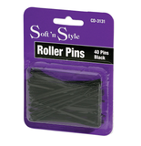 Soft 'n Style 3" Roller Pins Black - 40pcs #CD-3131