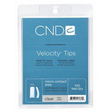CND Velocity Tips Clear 100pc