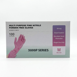 Diamond Gloves Powder Free Nitrile Pink 5000P Series