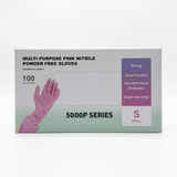 Diamond Gloves Powder Free Nitrile Pink 5000P Series