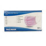 Diamond Gloves 3 Ply Face Mask - Pink (50pcs)