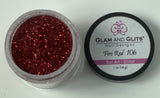 Glam and Glits Nail Art Glitter 1oz - Fire Red #106