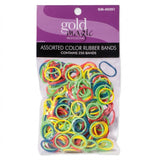 Gold Magic Bright Assorted Color Rubber Bands - 250pcs #GM-00201