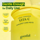 Goodal Green Tangerine Vita C Dark Spot Care Pad Alpha - 70pcs