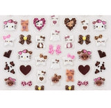 HK Hello Kitty 5D Nail Sticker - Mixed #5D0661