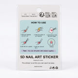 HK Hello Kitty 5D Nail Sticker - Dog  Beanie #5D0662