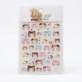 HK Hello Kitty 5D Nail Sticker - Dog  Beanie #5D0662