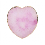 HK Nail Art Resin Stone Mixing Plate - Heart Pink