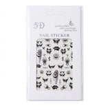 HK 5D Nail Sticker - Spiders, Lips and Tattoos #STZ5D90