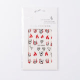 HK 5D Nail Sticker - Fire, Skull and Bones #STZ5S92