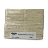 Ikonna 5" White Mini File 100x180 - 50pcs