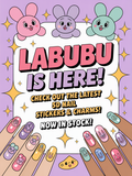 HK Labubu 5D Nail Sticker - Sweet #SD-2277