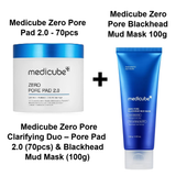 Medicube Zero Pore Pad 2.0 70pcs & Blackhead Mud Mask 100g Bundle
