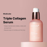 Medicube Triple Collagen Serum 4.0 (55ml) and Collagen Milk Wrapping Mask (75ml) Bundle
