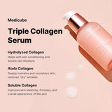 Medicube Triple Collagen Serum 4.0 (55ml) and Collagen Milk Wrapping Mask (75ml) Bundle