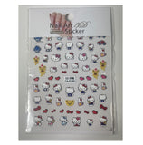 HK Hello Kitty 5D Nail Sticker - Mix #CA-6186