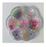 HK Mixed Multi-Colored Nail Art Resin  (Stars, Bows Hearts)