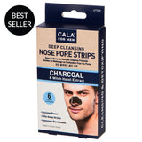 Cala Men's Charcoal Nose Pore Strips (6-Strips/pk)