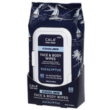 Cala Men's Cooling Face & Body Wipes-Eucalyptus (60-Sheets/pk)
