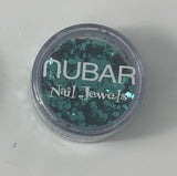 Nubar Nail Jewels - Green Alpha  0.062