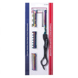 Scalpmaster Barber 8-1/2" Titanium Multi-Colored Hair Shaper #SC-8000