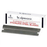 Scalpmaster Barber 2-Way Razor Comb, with 5 Blades #SC-RAZOR