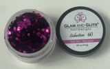 Glam and Glits Nail Art Hexagon 0.5oz - Seduction #60