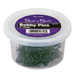 Soft 'n Style Bobby Pins, Black, tub of 100 - 2"