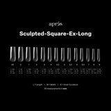 Apres Tip Box - Sculpted Square Extra Long x 420pcs