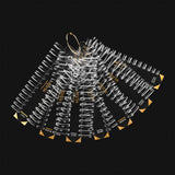 Apres Gel-X Tip Swatch - Natural Coffin/Square Extra Short