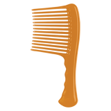 Gold Magic Imitation Bone Jumbo Rake Comb - 8-1/2" #80104