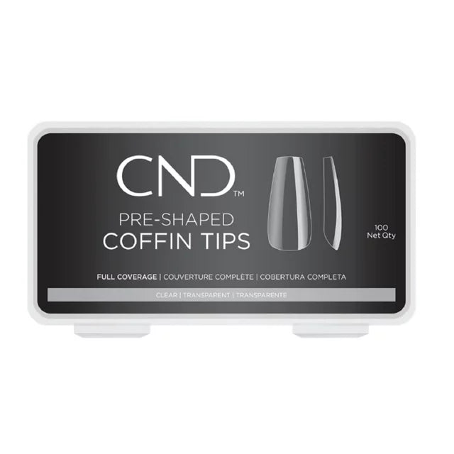 CND Pre-Shaped Coffin Tip Box - 100pcs