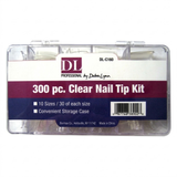 DL Pro Natural Nail Tips 300pc Clear #C160